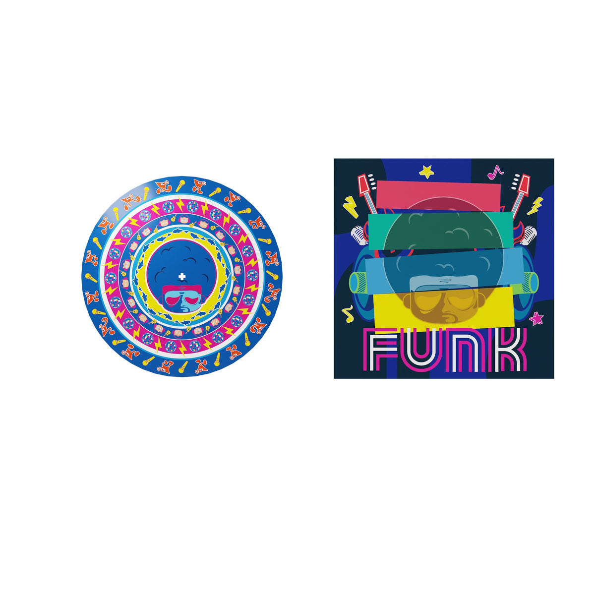 PANTASY® Giradischi in Vinile - disco in acrilico con custodia in carta