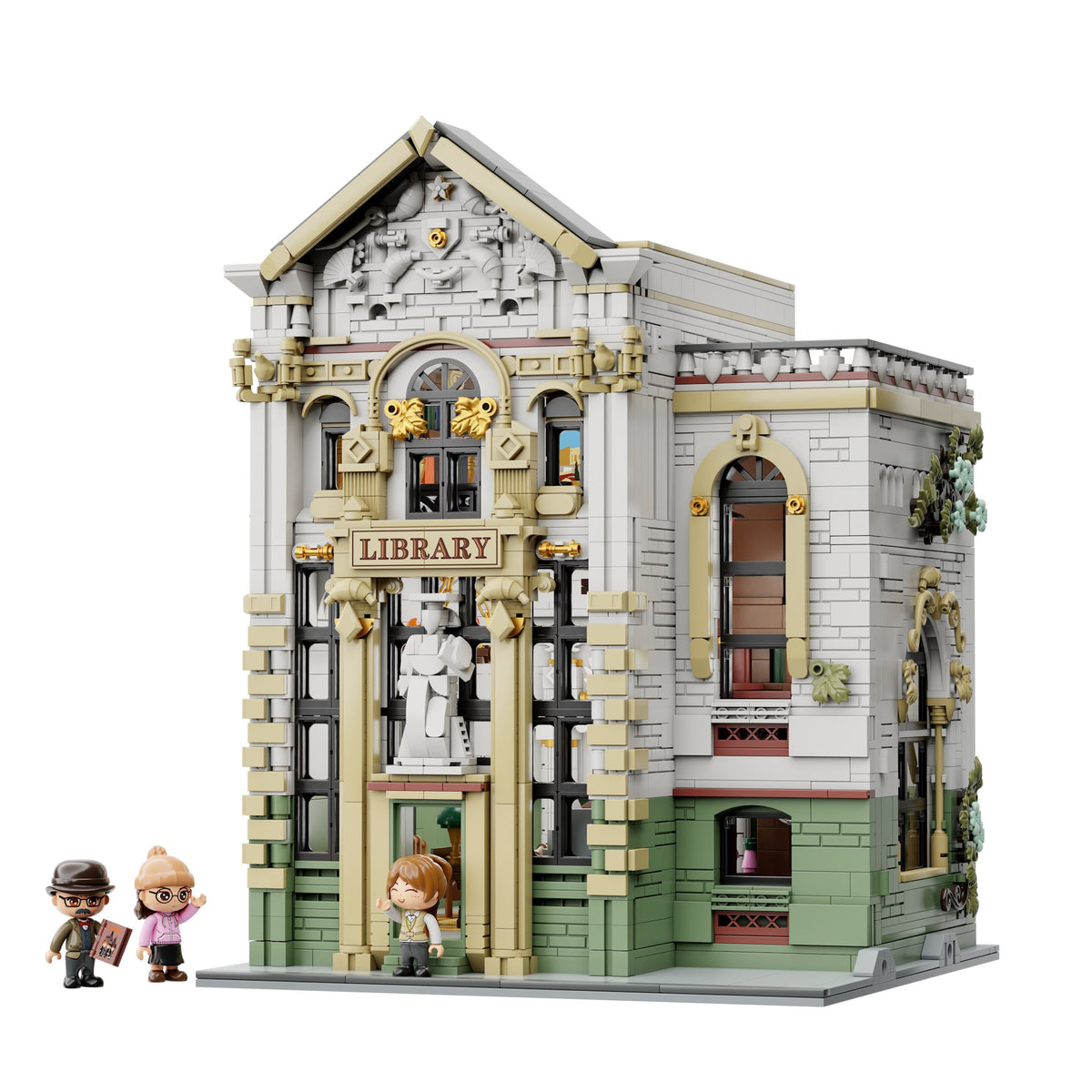 PANTASY® La Biblioteca - facciata accademica con colonne e finestre ad arco