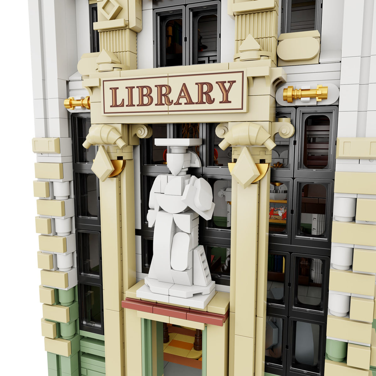 PANTASY® La Biblioteca - affreschi, scultura del Pensatore e dettagli degli interni
