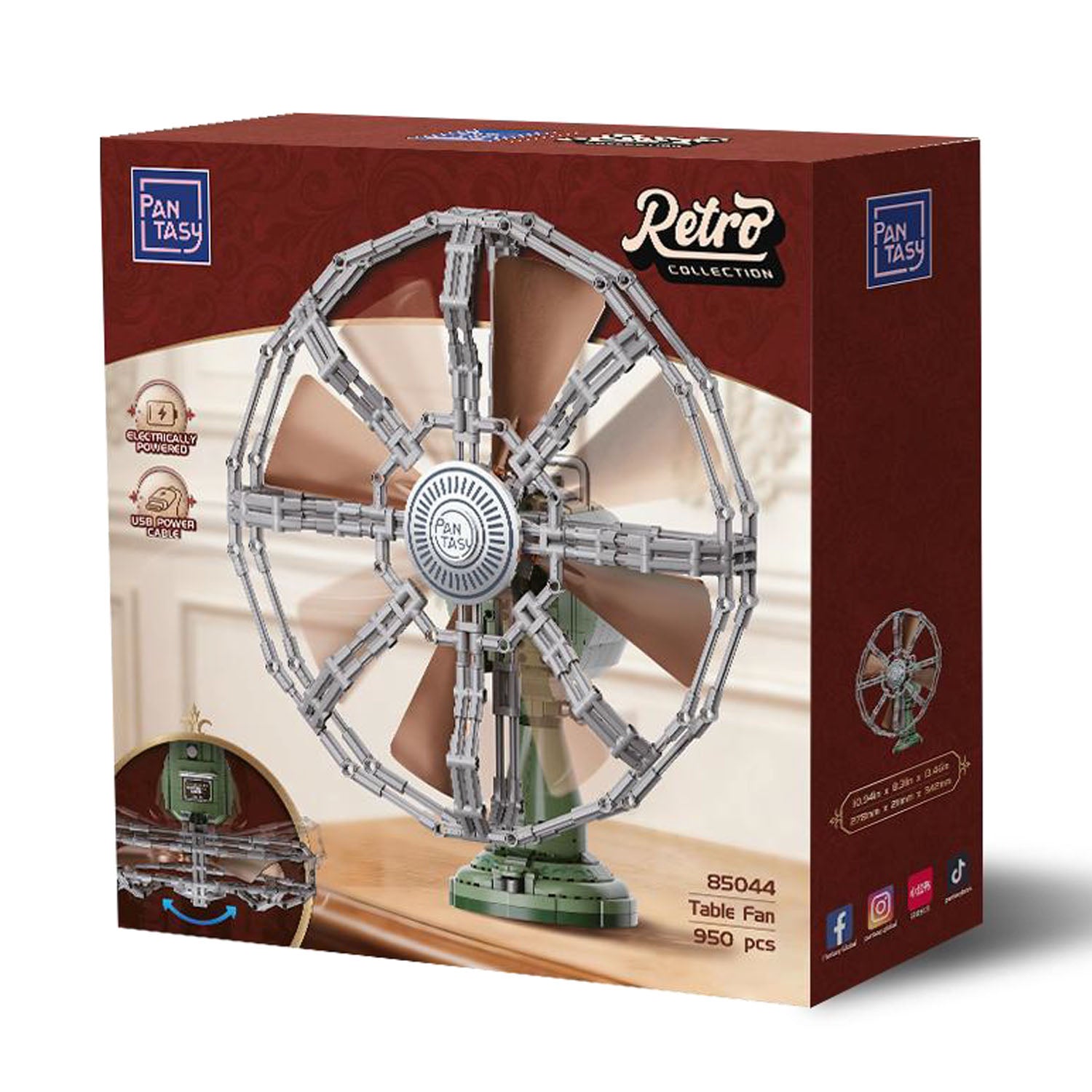 PANTASY® Ventilatore da Tavolo