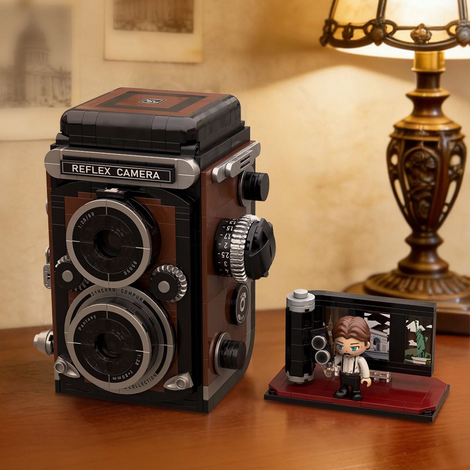 PANTASY® Fotocamera Reflex a Doppio Obiettivo